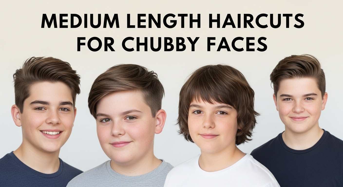 Medium Length Haircuts for Chubby Faces