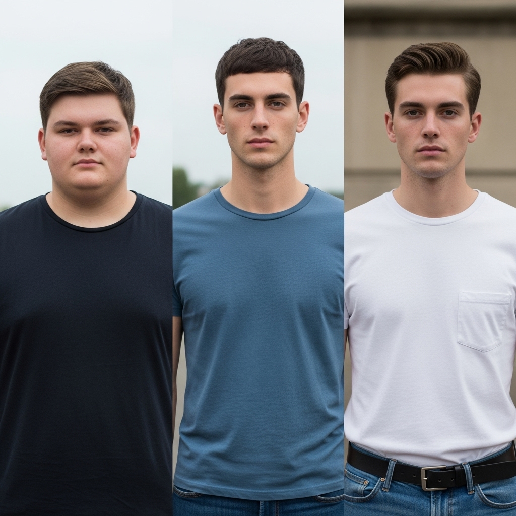Crew cuts for different face shapes on men