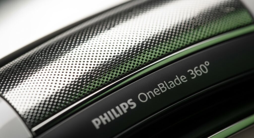 “compact OneBlade 360 in travel pouch”.