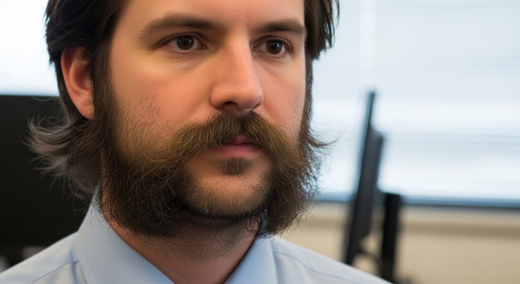 overgrown hair distracting in professional workplace