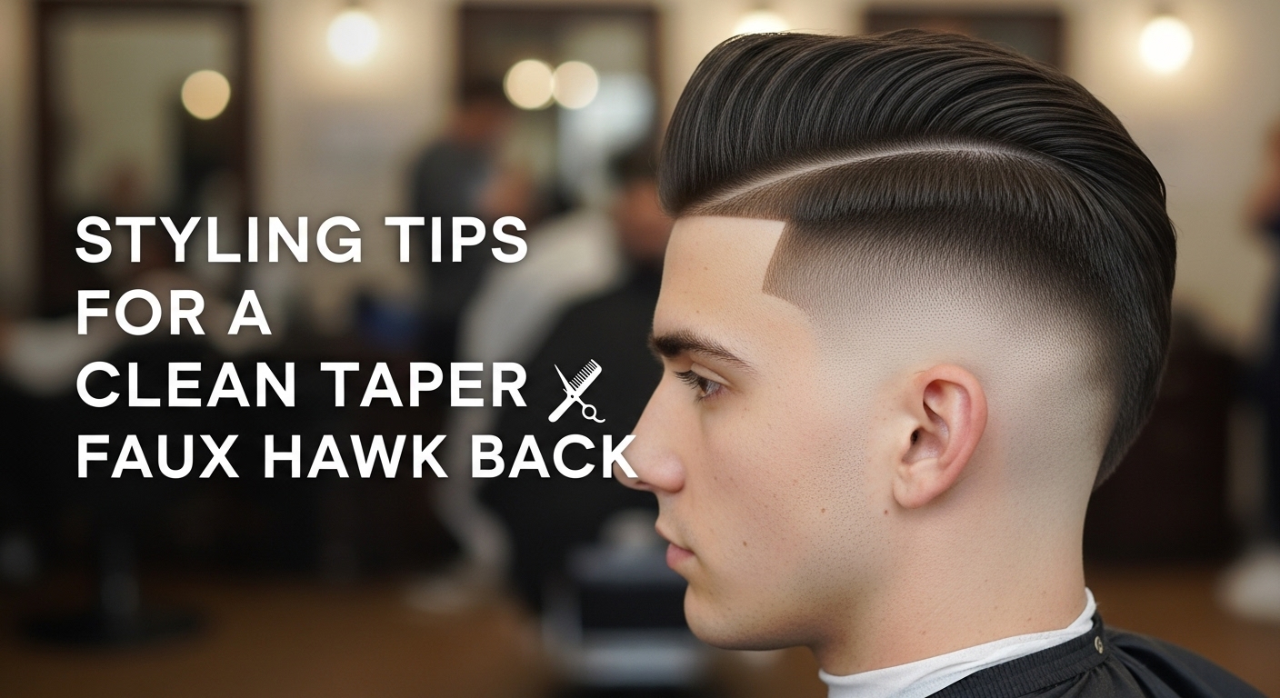 Styling Tips for a Clean Taper Faux Hawk Back