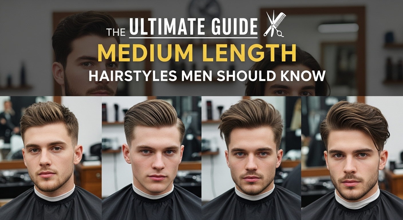 medium length hairstyles men
